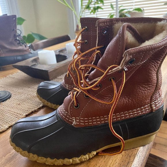 Women's LL Bean Shearling Boots - Picture 1 of 5